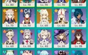 Conta Genshin Impact Ar49 C/ Xiao Venti Childe Albedo Qiqi
