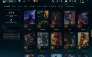 Ferro 1 com 75 Champs e 22 Skins