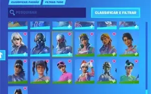 CONTA FORTNITE +90 SKINS TRAVIS SCOTT +230 EMOTE +70 PICARE