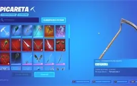 CONTA FORTNITE +90 SKINS TRAVIS SCOTT +230 EMOTE +70 PICARE