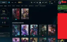 Conta De Lol Lvl 171 Platina 36 Skins