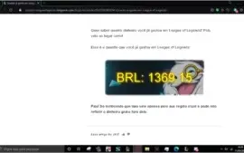 Conta de LoL