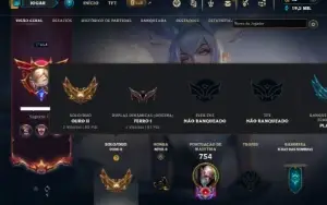 Ouro 2 com TODOS os champs  e 378 Skins + 15 Prestigios
