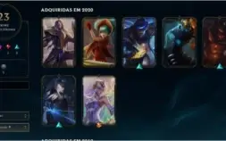 Conta league of legends Platina IV, 47 champs, 23 skins