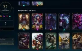Conta league of legends Platina IV, 47 champs, 23 skins