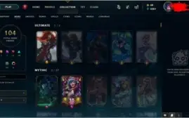 Conta Diamond 1 League of Legends 107 Champs 104 Skins