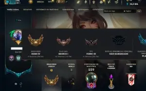Ouro 4 com TODOS os champs e 259 Skins +1 Transcendente