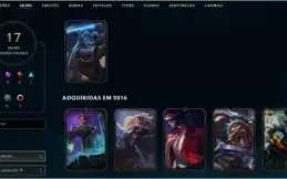 CONTA LOL SMURF PRATA 2, 48 CHAMPS E 17 SKINS - S3