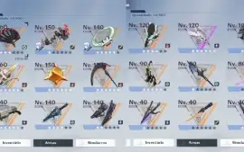 Tower of Fantasy lvl 80 com 4 comps