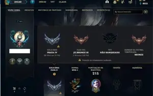 Conta prata 4 com 80 champs e 57 skins