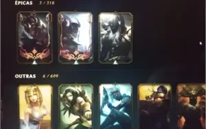 Conta LOL com aphelios skin, borda e chroma / passe ativo