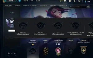 Conta Unranked com 160 Champs e 157 Skins + 2 Prestigios