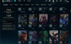 Conta Unranked com 160 Champs e 157 Skins + 2 Prestigios