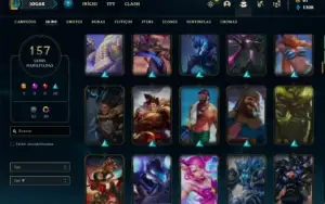 Conta Unranked com 160 Champs e 157 Skins + 2 Prestigios