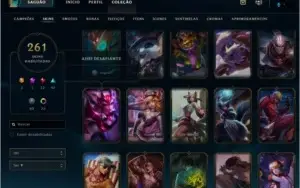 CONTA NO LOL 261 SKINS, 12 GEMAS e 23 CHROMAS.