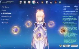 AR56, 21T5 Ganyu C1, Yelan + Bis, Kazuha, Hutao Kokomi,Zhong