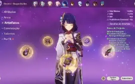 AR56, 21T5 Ganyu C1, Yelan + Bis, Kazuha, Hutao Kokomi,Zhong