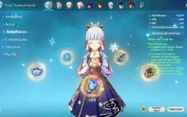 AR56, 21T5 Ganyu C1, Yelan + Bis, Kazuha, Hutao Kokomi,Zhong