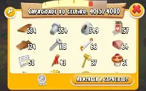 Conta Hay Day nível 80 celeiro 4k silo 1.000