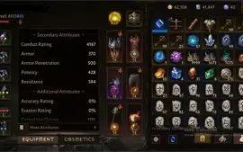 Diablo Immortal Lv60+181 4200 CP 820 ress + 220 poder de gem