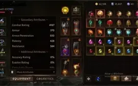 Diablo Immortal Lv60+181 4200 CP 820 ress + 220 poder de gem