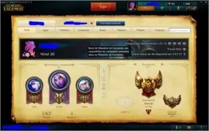 Conta League of Legends Ouro IV Oportunidade Unica