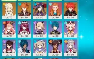 AR 55 (EULA, SHOGUN, CHILDE, DILUC, MONA, QIQI, ALOY)