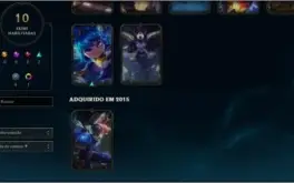 Conta lol platina 4, 40 champs,10 skins