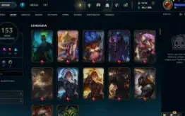 Conta lol, com 1116 RP, 153 skins