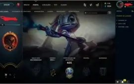 CONTA UNRANKED EX PLATINA QUASE TODOS OS CHAMPS + 145 SKINS