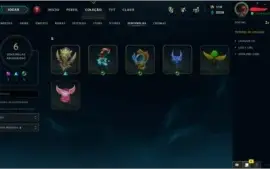 CONTA UNRANKED EX PLATINA QUASE TODOS OS CHAMPS + 145 SKINS