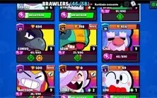 Conta Brawl Stars 19K de Troféu Brawl 46/58 Diversas Skins