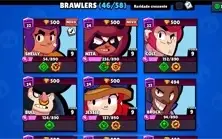 Conta Brawl Stars 19K de Troféu Brawl 46/58 Diversas Skins