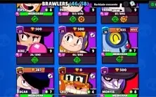 Conta Brawl Stars 19K de Troféu Brawl 46/58 Diversas Skins