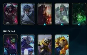 Conta LOL Diamante 2 com 1352 de rp, todas as skins do Swain