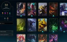 Conta LOL Diamante 2 com 1352 de rp, todas as skins do Swain