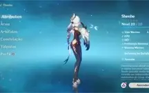 Conta genshim Ar10,Mona,Shenne,Kokomi