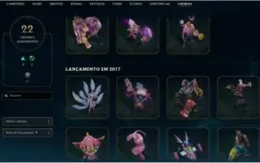 League Of Legends-300 Skins-Todos Heróis- Plat 1 Solo e TFT.