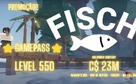 Conta Fisch Roblox Lvl 550 (Heaven's Rod+No-Life+Gamepass)