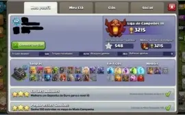 CONTA CLASH OF CLANS CV9 95% FULL