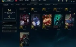 Conta lol Smurf unranked baratas