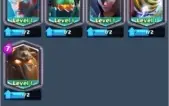 Clash Royale 2em1:nível 10(8lendarias)+nível 9(1 lendária)