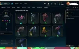Conta League of leguends com skin vitoriosa s4 ate s10