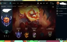 Conta League of leguends com skin vitoriosa s4 ate s10