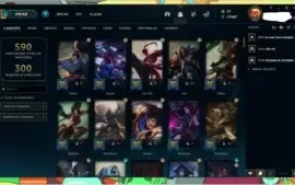 Conta League of leguends com skin vitoriosa s4 ate s10