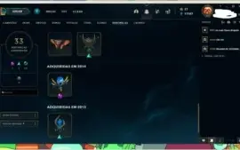 Conta League of leguends com skin vitoriosa s4 ate s10
