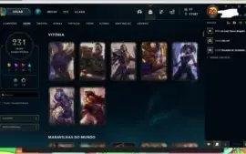 Conta League of leguends com skin vitoriosa s4 ate s10