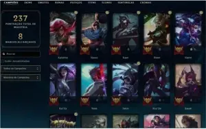 Conta lol 220 skins ja foi mestre