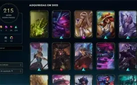 Conta lol 220 skins ja foi mestre