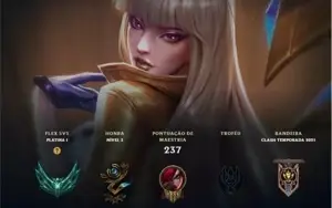 Conta lol 220 skins ja foi mestre